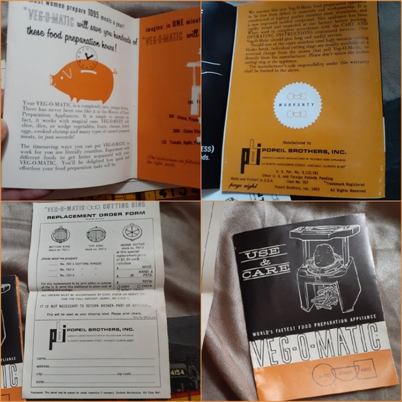 1960's Vegomatic Veg O Matic Complete in Box - Picture 6 of 16